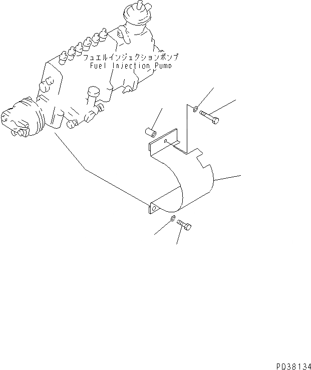 Схема запчастей Komatsu SA6D140-1N-G - ЗАЩИТА(№798-) ДВИГАТЕЛЬ