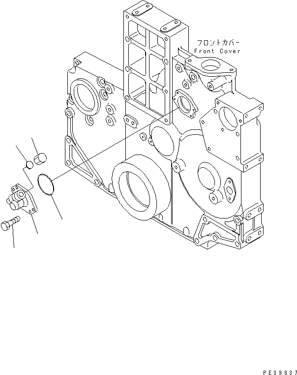 Схема запчастей Komatsu SA6D140A-GD-1W7 - ПРИВОД ТАХОМЕТРА ДВИГАТЕЛЬ