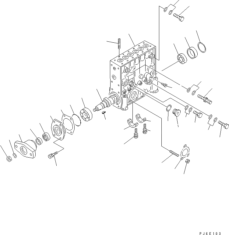 Схема запчастей Komatsu SA6D140A-GD-1W7 - ТОПЛ. НАСОС (НАСОС) (/) (ВНУТР. ЧАСТИ)(№97-8) ДВИГАТЕЛЬ