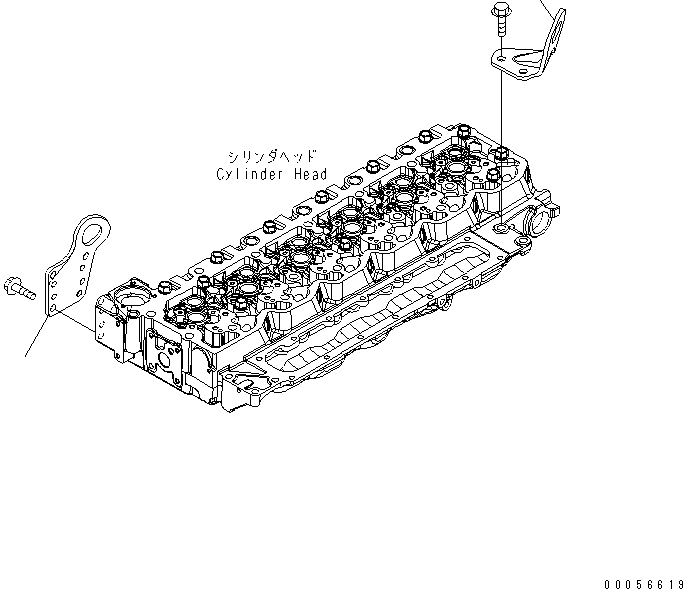 Схема запчастей Komatsu SAA6D107E-1B-W - ПОДЪЕМ КОРПУС ДВИГАТЕЛЬ