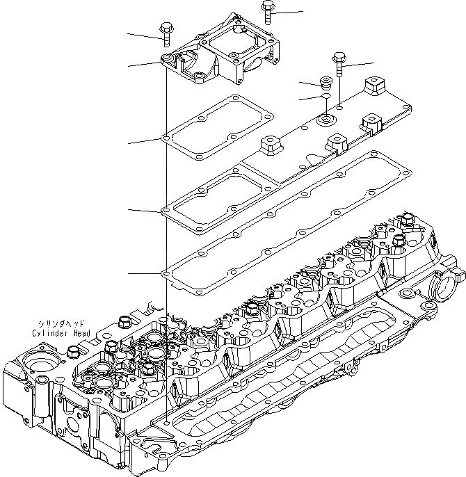 Схема запчастей Komatsu SAA6D107E-1B-W - ВПУСК ВОЗДУХА COVER ДВИГАТЕЛЬ