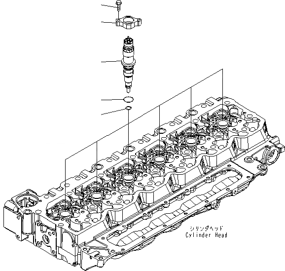 Схема запчастей Komatsu SAA6D107E-1B-W - ВПРЫСК ДВИГАТЕЛЬ