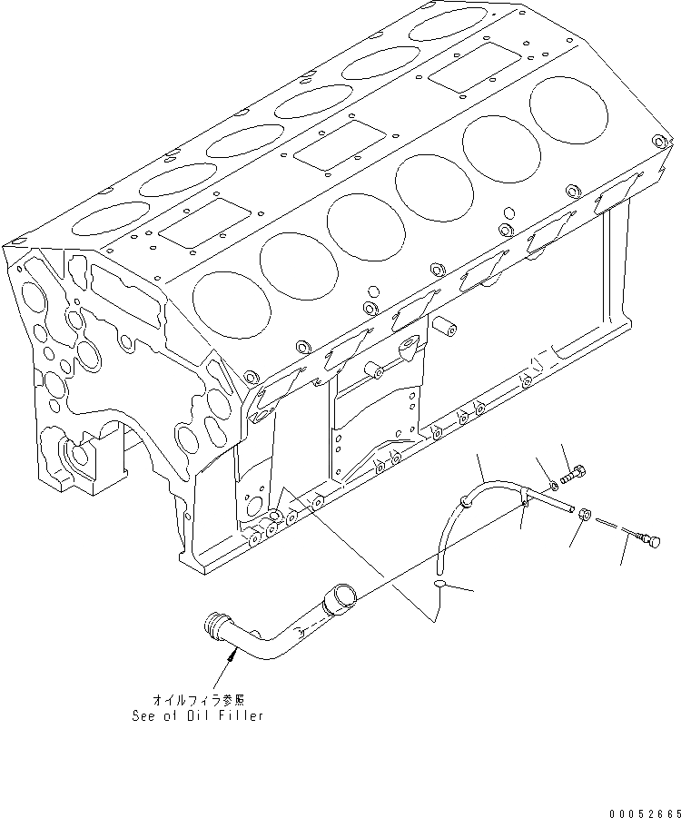 Схема запчастей Komatsu SAA12V140E-3B - МАСЛ. ЩУП(№-) ДВИГАТЕЛЬ