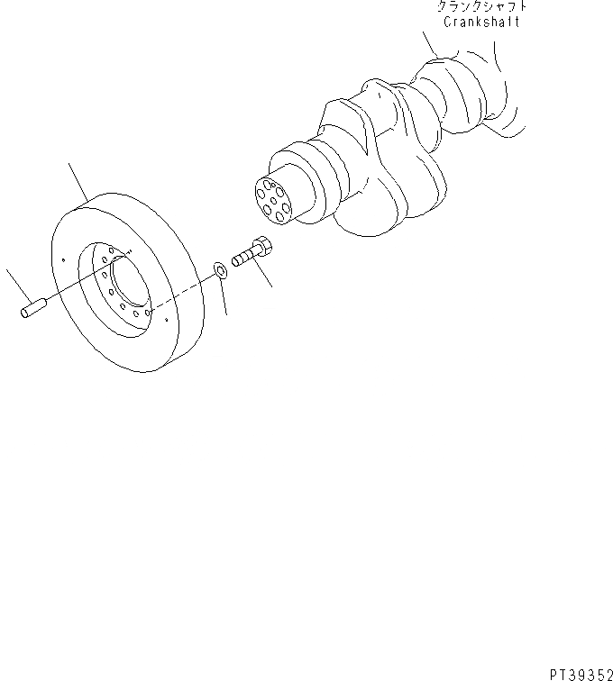 Схема запчастей Komatsu SAA12V140E-3B - ДЕМПФЕР ДВИГАТЕЛЬ