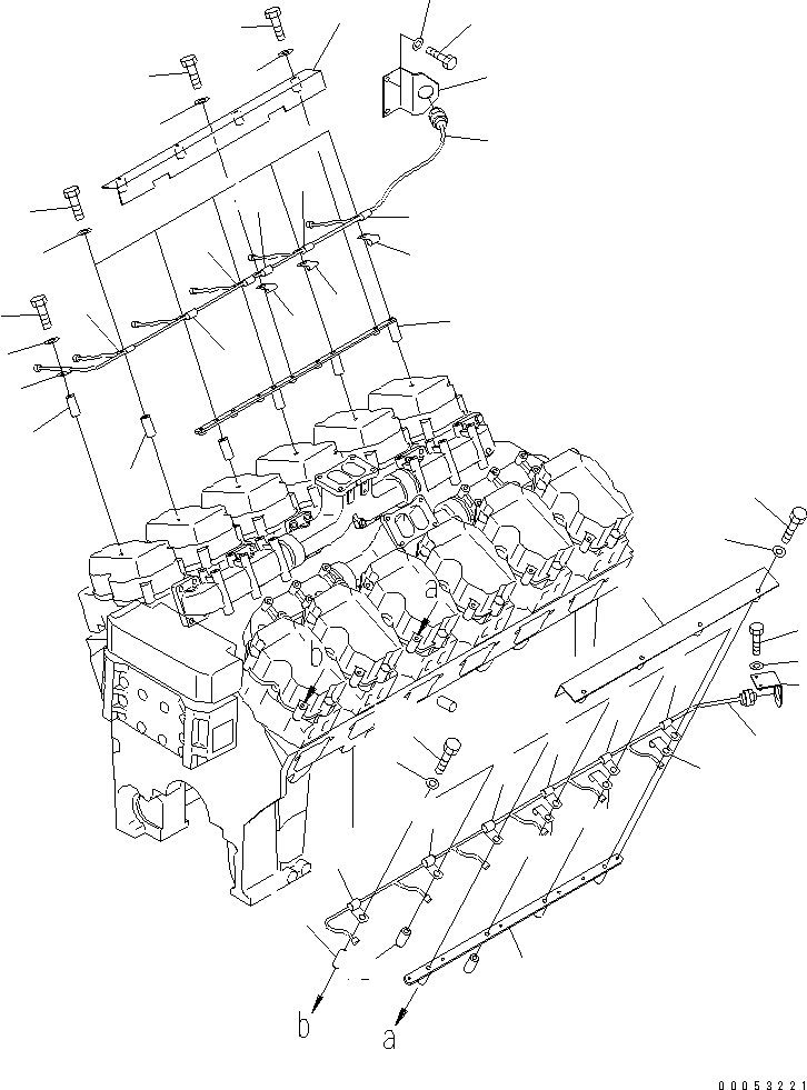 Схема запчастей Komatsu SAA12V140E-3B - ЭЛЕКТР. ЭЛЕКТРОПРОВОДКА (/) (ВПРЫСК Э/ПРОВОДКА ГРУППА)(№-) ДВИГАТЕЛЬ