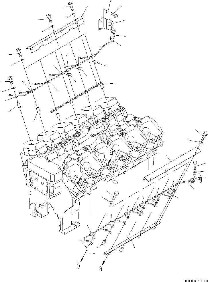 Схема запчастей Komatsu SAA12V140E-3B - ЭЛЕКТР. ЭЛЕКТРОПРОВОДКА (/) (ВПРЫСК Э/ПРОВОДКА ГРУППА) -(№-) ДВИГАТЕЛЬ