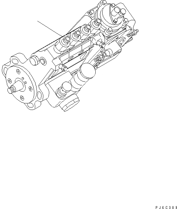 Схема запчастей Komatsu SAA4D102E-2E - ТОПЛ. НАСОС ДВИГАТЕЛЬ