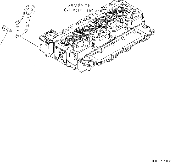 Схема запчастей Komatsu SAA4D107E-1C-W - ПОДЪЕМ КРЕПЛЕНИЕ ДВИГАТЕЛЬ