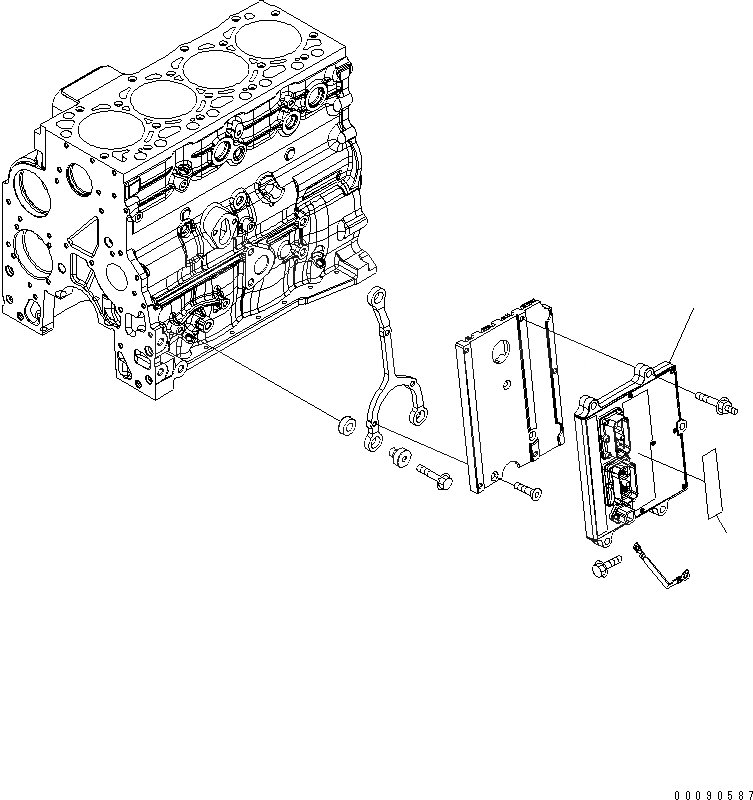 Схема запчастей Komatsu SAA4D107E-1C-W - ТОПЛИВН. ВПРЫСК КОНТРОЛЛЕР (ТОЛЬКО СЕРВИС)(№7-) ДВИГАТЕЛЬ