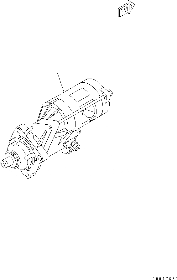 Схема запчастей Komatsu SAA4D107E-1C-W - СТАРТЕР (.KW)(№-7) ДВИГАТЕЛЬ