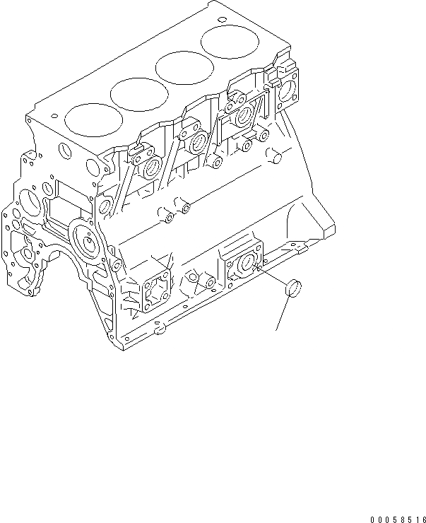 Схема запчастей Komatsu SAA4D95LE-5L-W - БЛОК ЦИЛИНДРОВ BLIND ЗАГЛУШКА ДВИГАТЕЛЬ