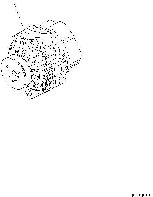 Схема запчастей Komatsu SAA4D95LE-5L-W - ГЕНЕРАТОР (A) ДВИГАТЕЛЬ