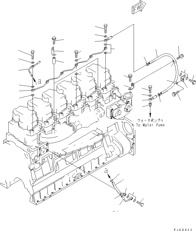 Схема запчастей Komatsu SAA6D140E-3B - ВОЗДУШН. ВЕНТИЛЯЦИЯ ДВИГАТЕЛЬ