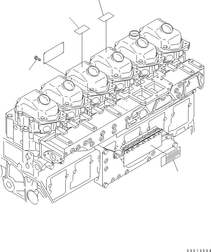 Схема запчастей Komatsu SAA6D125E-3K - ТАБЛИЧКИ ДВИГАТЕЛЬ