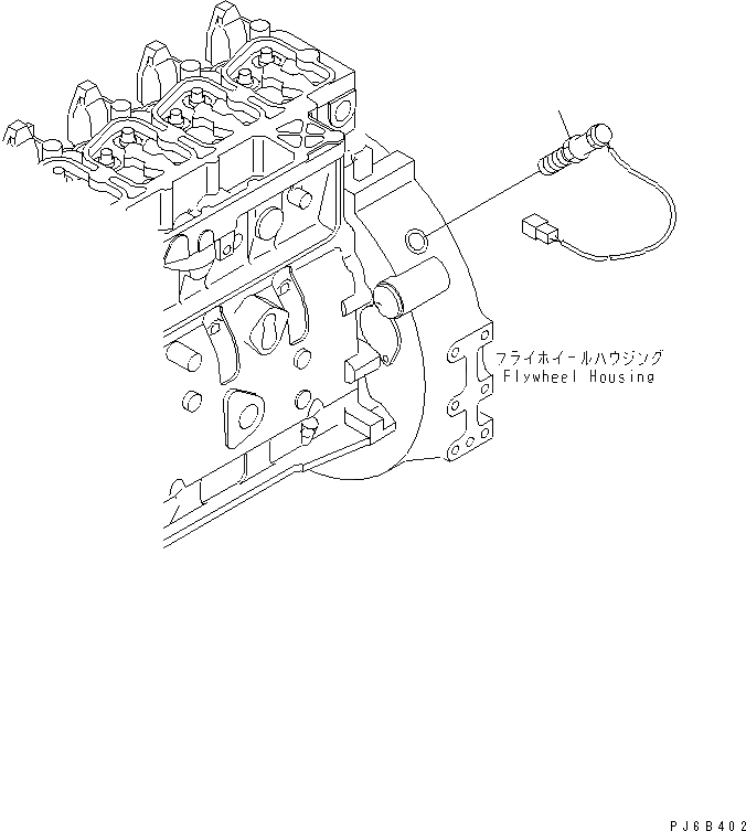 Схема запчастей Komatsu SAA6D102E-2E - SPEED ДАТЧИК ДВИГАТЕЛЬ