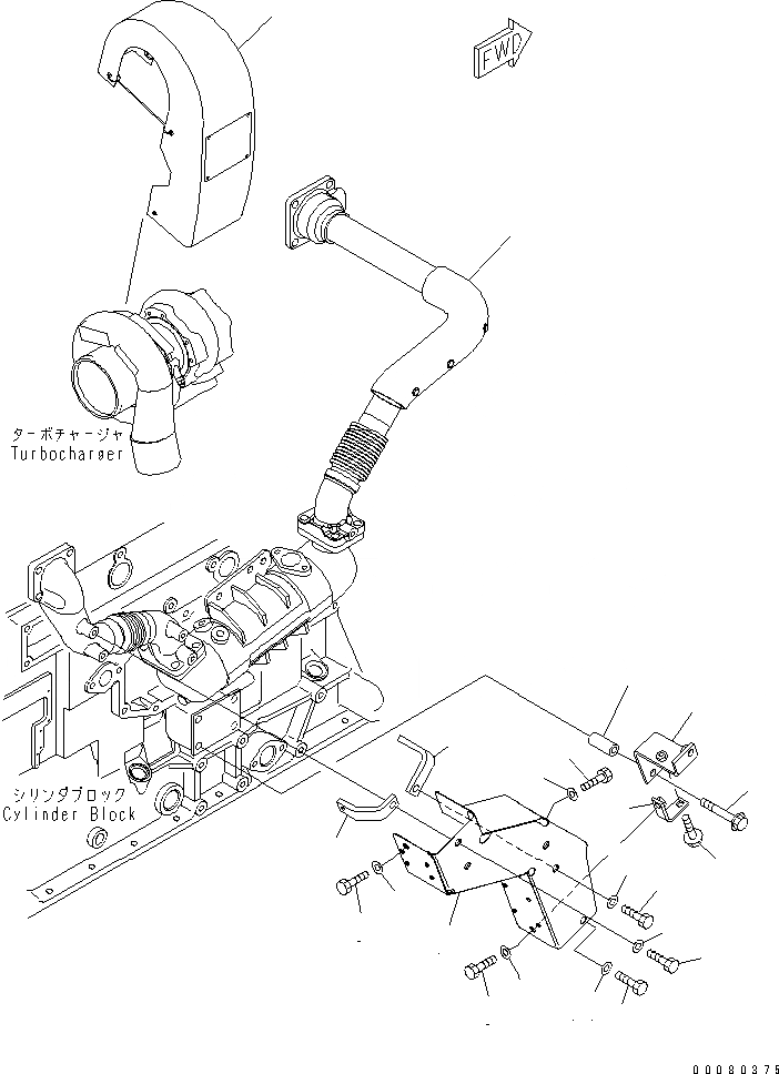 Схема запчастей Komatsu SAA6D125E-5D - ТЕРМОЗАЩИТА(№-) ДВИГАТЕЛЬ