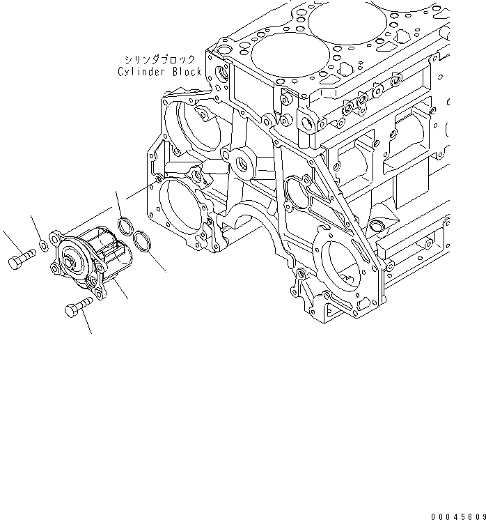 Схема запчастей Komatsu SAA6D125E-5E - МАСЛ. НАСОС ДВИГАТЕЛЬ