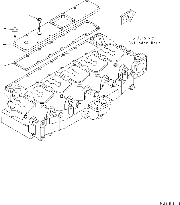 Схема запчастей Komatsu SAA6D102E-2CC-8 - ВПУСК ВОЗДУХА COVER ДВИГАТЕЛЬ