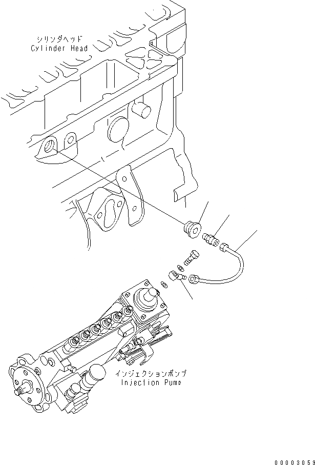 Схема запчастей Komatsu SAA6D102E-2CC-8 - ТРУБКА (ФОРСИР.)(№788-) ДВИГАТЕЛЬ