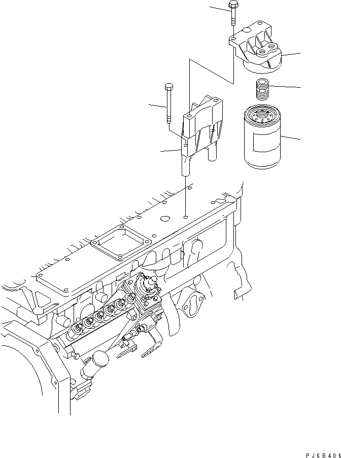 Схема запчастей Komatsu SAA6D102E-2CC-8 - ТОПЛИВН. ФИЛЬТР.(№89-) ДВИГАТЕЛЬ