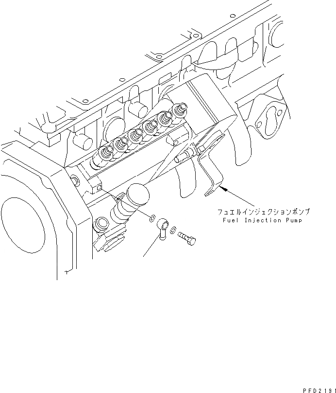 Схема запчастей Komatsu SAA6D102E-2CC-8 - ТОПЛИВН. СОЕД-Е ДВИГАТЕЛЬ