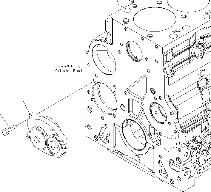 Схема запчастей Komatsu SAA6D107E-1B - МАСЛ. НАСОС ДВИГАТЕЛЬ