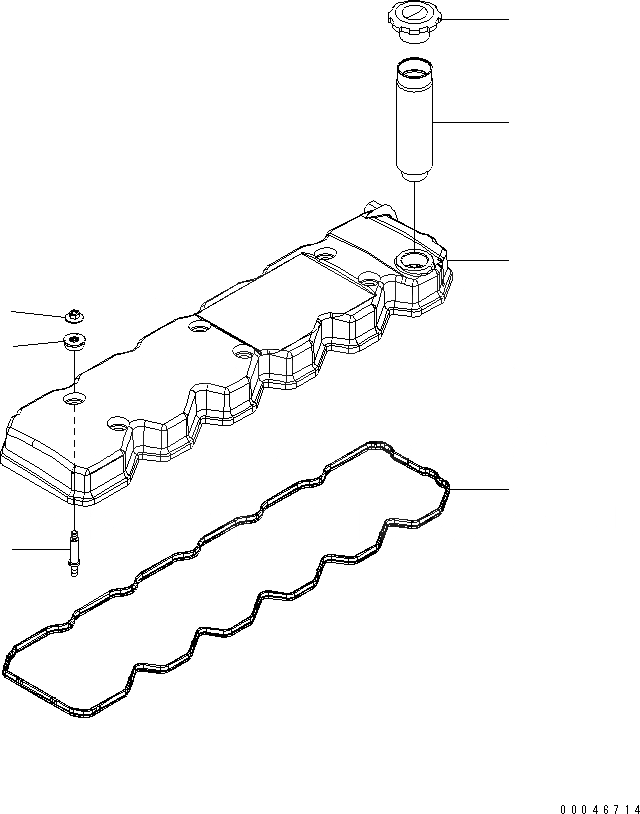Схема запчастей Komatsu SAA6D107E-1BA - КЛАПАН COVER ДВИГАТЕЛЬ