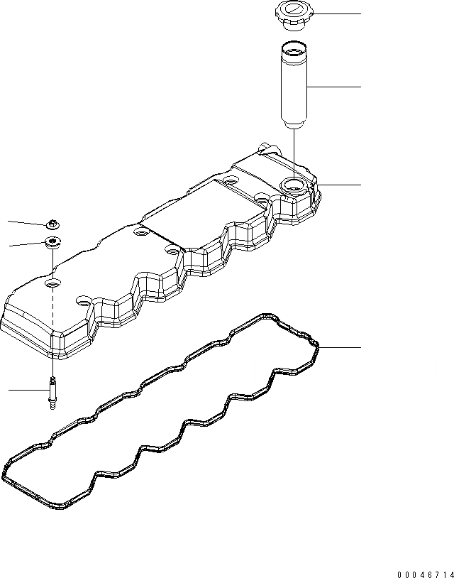 Схема запчастей Komatsu SAA6D107E-1EA - КЛАПАН COVER ДВИГАТЕЛЬ