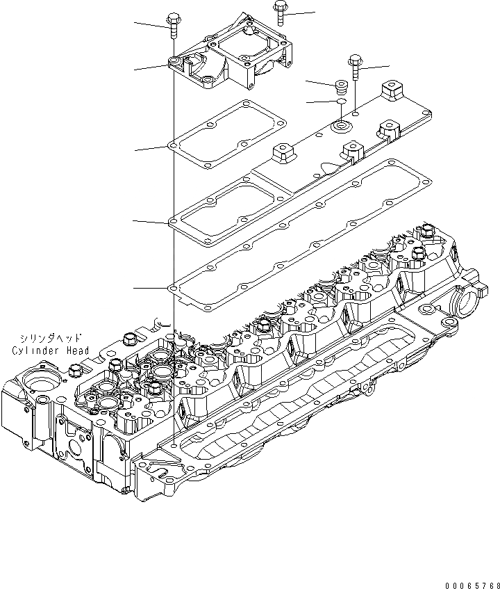 Схема запчастей Komatsu SAA6D107E-1EA - ТРУБОПРОВОД ВПУСКА ВОЗДУХА ДВИГАТЕЛЬ