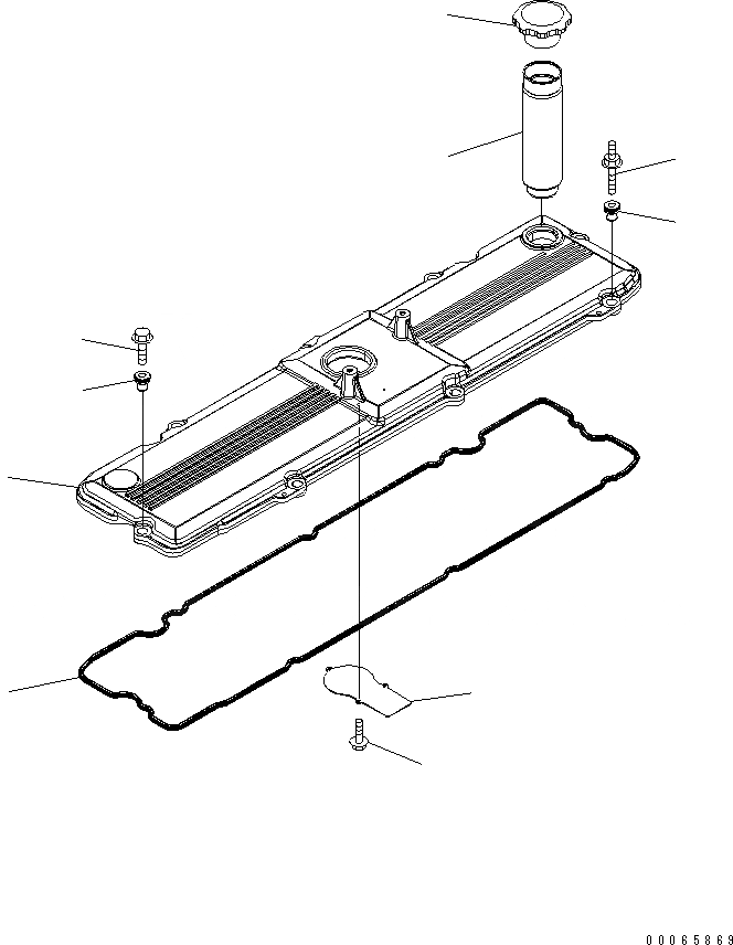 Схема запчастей Komatsu SAA6D114E-3 - КЛАПАН COVER ДВИГАТЕЛЬ