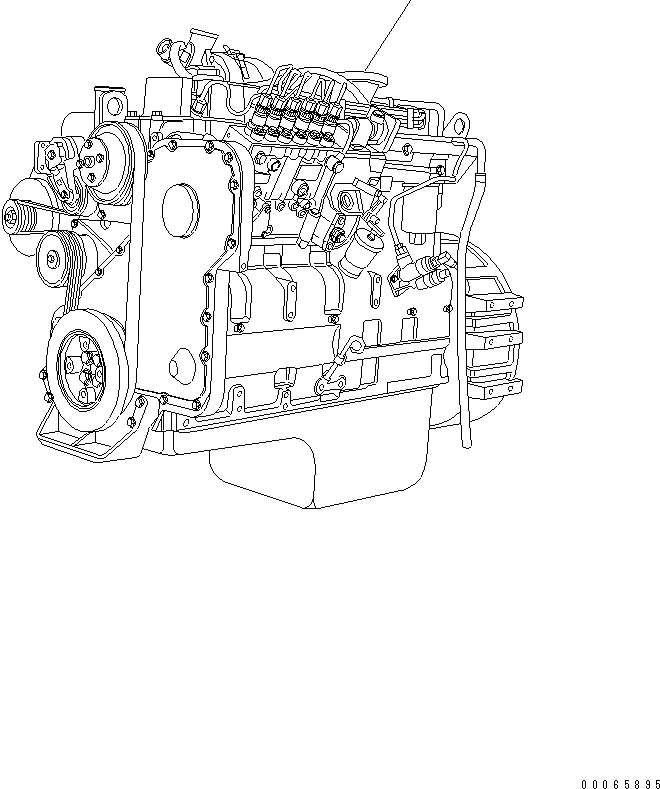 Схема запчастей Komatsu SAA6D114E-3 - ДВИГАТЕЛЬ ASSEMBLY ДВИГАТЕЛЬ