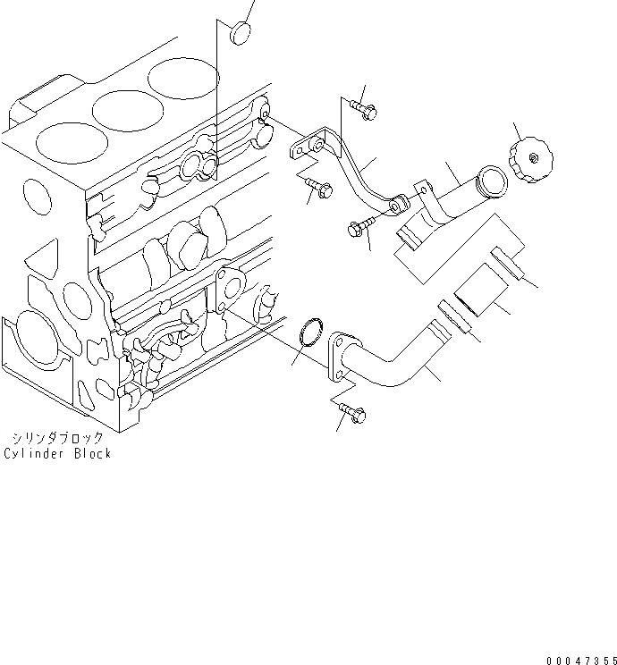 Схема запчастей Komatsu SAA6D107E-1DA - ДВИГАТЕЛЬ МАСЛ. FILL PORT ДВИГАТЕЛЬ