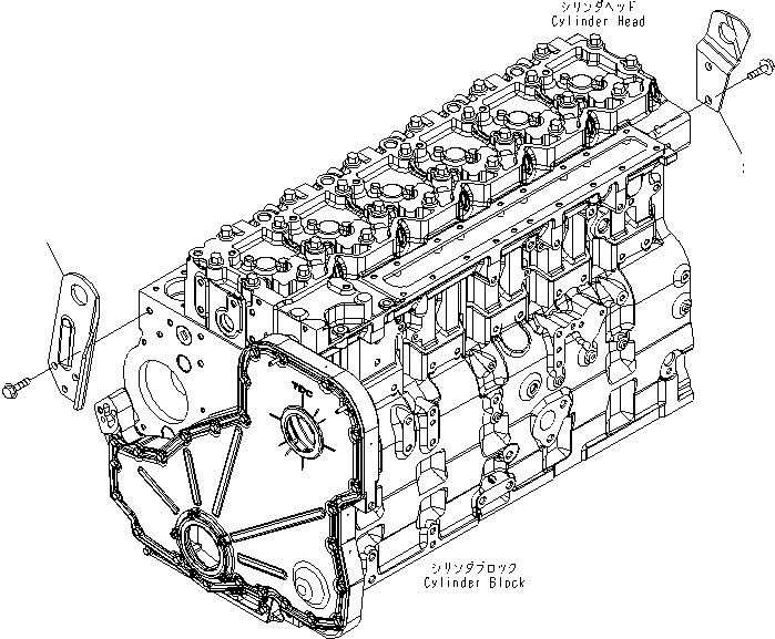 Схема запчастей Komatsu SAA6D114E-3D - ПОДЪЕМ КОРПУС(№89-) ДВИГАТЕЛЬ