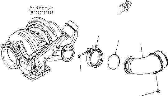 Схема запчастей Komatsu SAA6D114E-3D - ВОЗД. ПЕРЕДАЧА СОЕДИН-Е ДВИГАТЕЛЬ