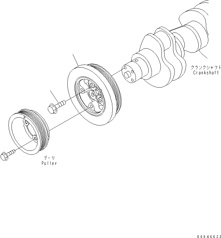 Схема запчастей Komatsu SAA6D114E-3D - ДЕМПФЕР ДВИГАТЕЛЬ