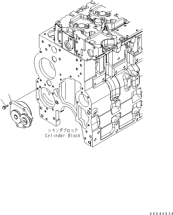 Схема запчастей Komatsu SAA6D114E-3D - МАСЛ. НАСОС ДВИГАТЕЛЬ