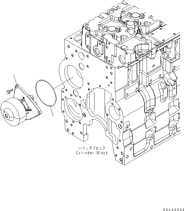 Схема запчастей Komatsu SAA6D114E-3D - ВОДЯНАЯ ПОМПА ДВИГАТЕЛЬ