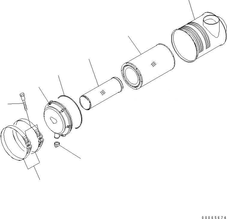 Схема запчастей Komatsu SAA6D114E-3D - ВОЗДУХООЧИСТИТЕЛЬ(№877-) ДВИГАТЕЛЬ