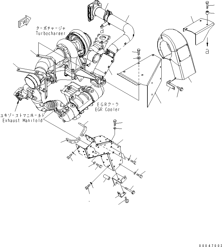 Схема запчастей Komatsu SAA6D125E-5F - ТЕРМОЗАЩИТА(№-) ДВИГАТЕЛЬ