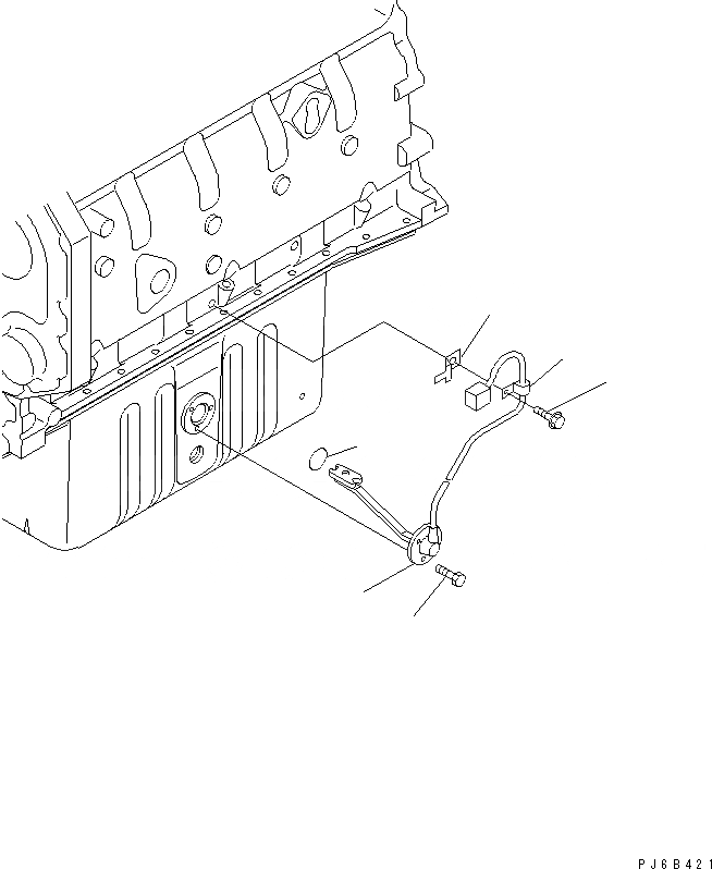 Схема запчастей Komatsu SAA6D102E-2B - ДАТЧИК УР-НЯ МАСЛА ДВИГАТЕЛЬ