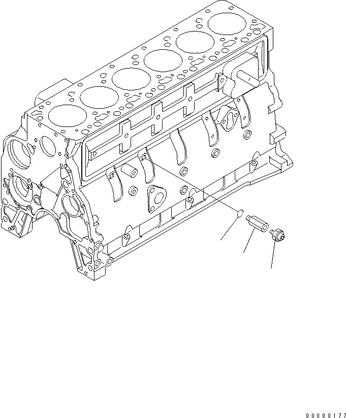 Схема запчастей Komatsu SAA6D102E-2B - МАСЛ. PRESSURE ПЕРЕКЛЮЧАТЕЛЬ ДВИГАТЕЛЬ