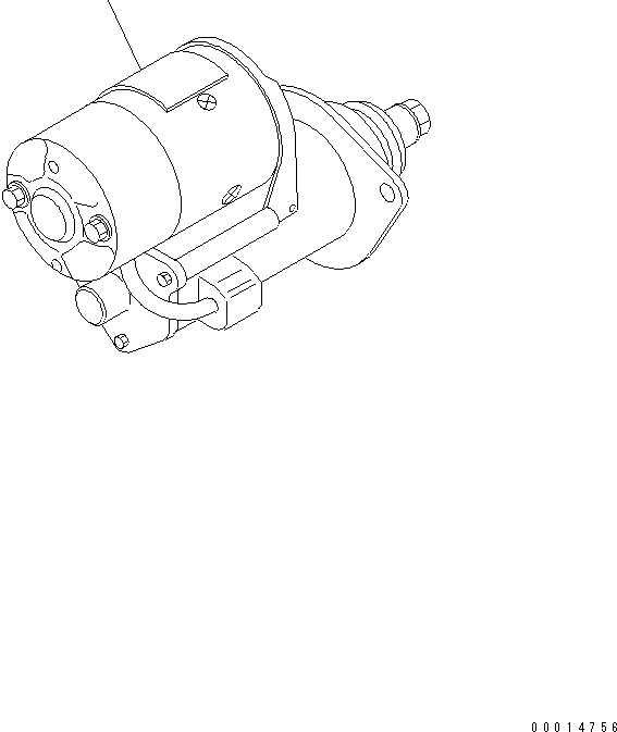 Схема запчастей Komatsu SAA6D102E-2B - СТАРТЕР (.KW) ДВИГАТЕЛЬ