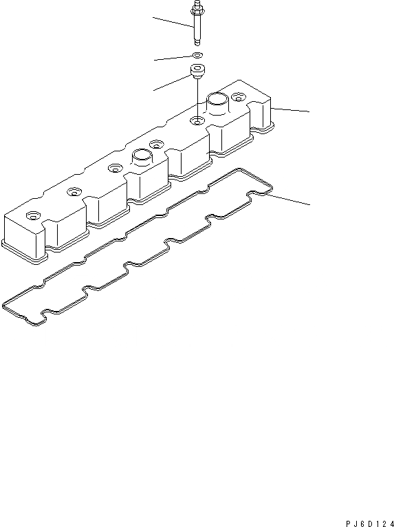 Схема запчастей Komatsu SAA6D114E-2 - КЛАПАН COVER ДВИГАТЕЛЬ