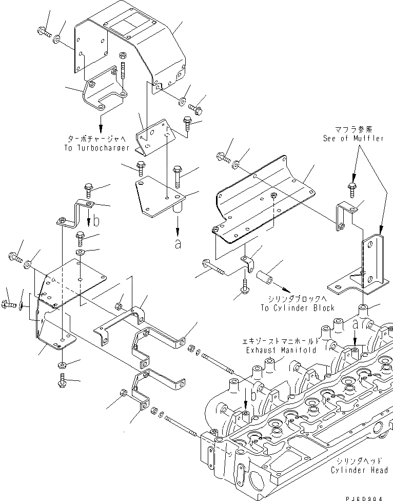 Схема запчастей Komatsu SAA6D114E-2 - ТЕРМОЗАЩИТА ДВИГАТЕЛЬ