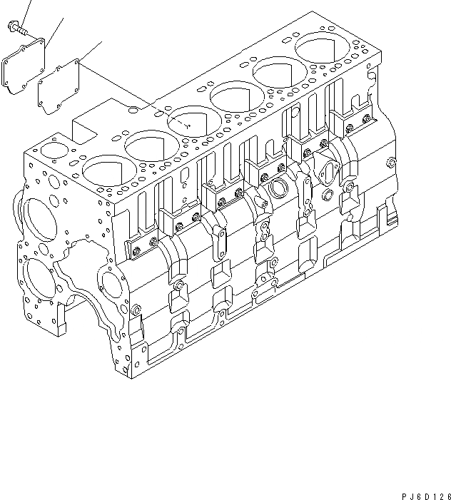 Схема запчастей Komatsu SAA6D114E-2 - САПУН КАРТЕРА COVER ДВИГАТЕЛЬ