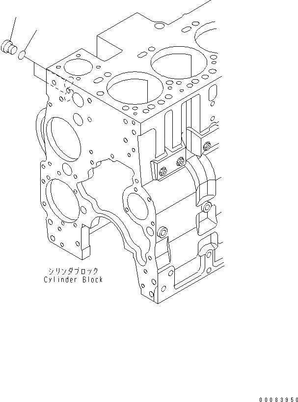 Схема запчастей Komatsu SAA6D114E-2 - БЛОК ЦИЛИНДРОВ ЗАГЛУШКА ДВИГАТЕЛЬ