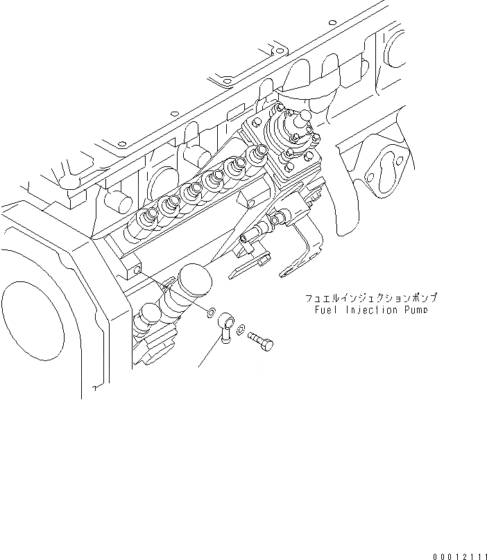 Схема запчастей Komatsu SAA6D102E-2A - ТОПЛИВН. СОЕД-Е ДВИГАТЕЛЬ