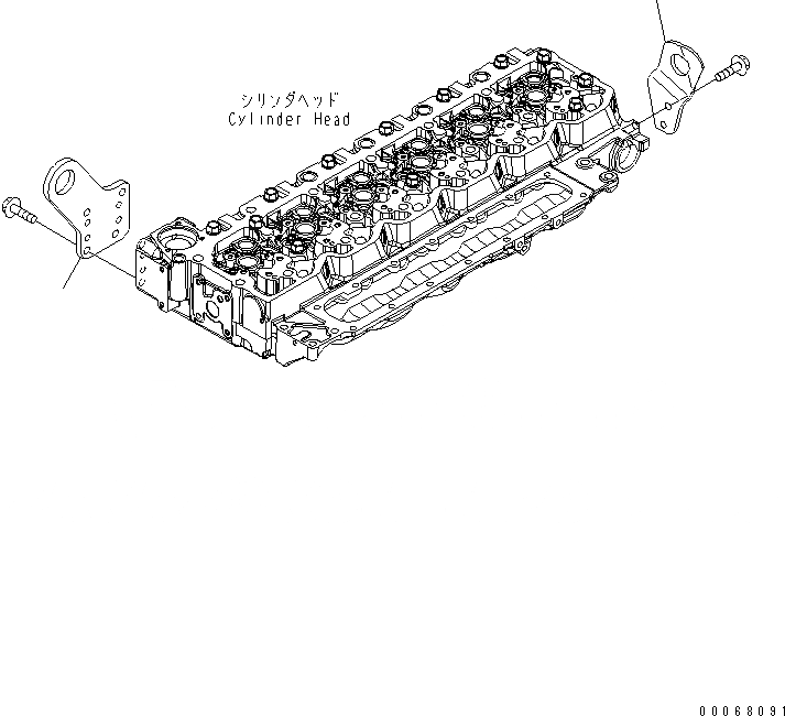 Схема запчастей Komatsu SAA6D107E-1JA - ПОДЪЕМ КОРПУС¤ ДЛЯ ГЕНЕРАТОРА 90А(№98-) ДВИГАТЕЛЬ