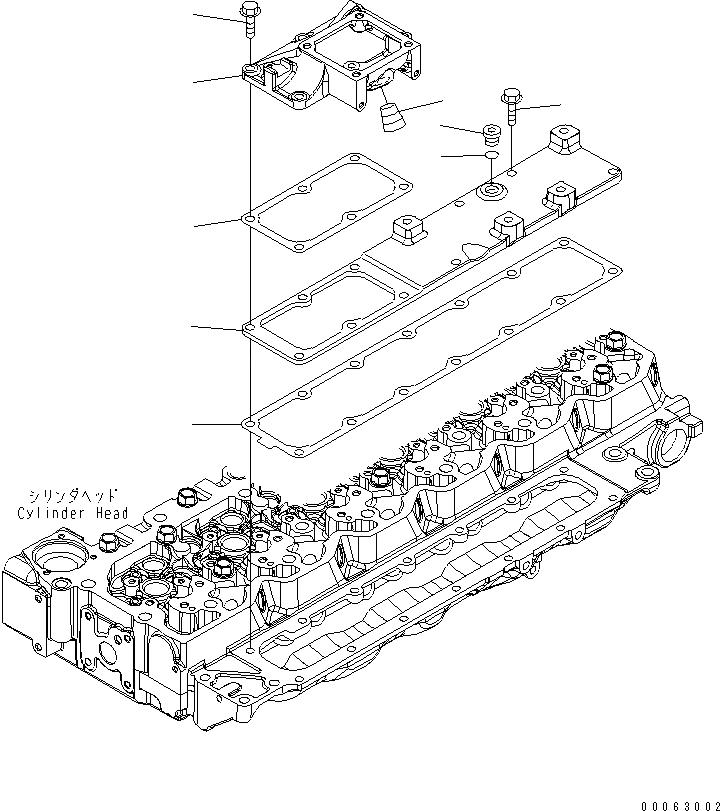 Схема запчастей Komatsu SAA6D107E-1JA - ВПУСК ВОЗДУХА COVER(№7-) ДВИГАТЕЛЬ