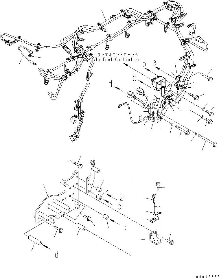 Схема запчастей Komatsu SAA6D140E-5C - ЭЛЕКТР. ЭЛЕКТРОПРОВОДКА (/)(№8-98) ДВИГАТЕЛЬ